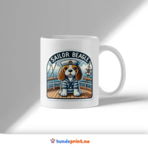 Kaffekrus med premium grafikk - Beagle #19