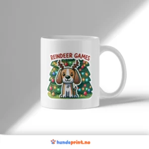 Kaffekrus med premium juledesign - Beagle #2