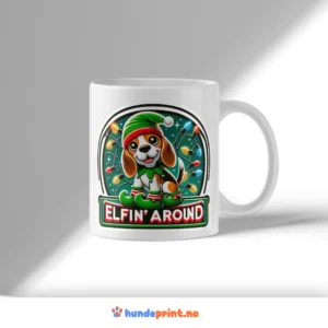 Kaffekrus med premium juledesign - Beagle #5