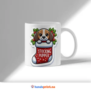Kaffekrus med premium juledesign - Beagle #6