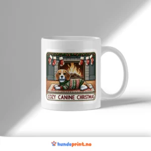 Kaffekrus med premium juledesign - Beagle #16