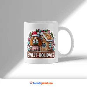 Kaffekrus med premium juledesign - Beagle #17