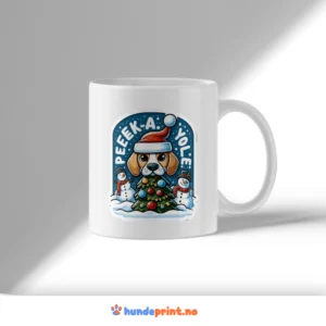 Kaffekrus med premium juledesign - Beagle #19