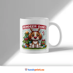 Kaffekrus med premium juledesign - Beagle #20