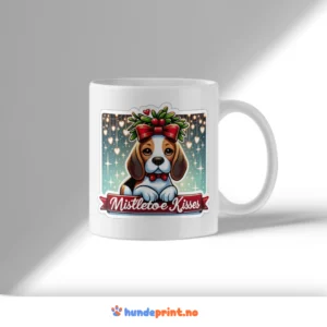 Kaffekrus med premium juledesign - Beagle #22