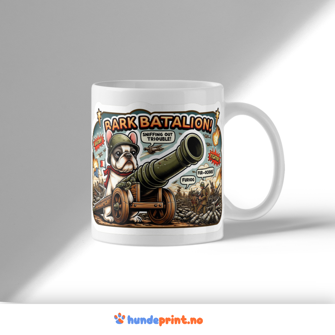 Kaffekrus med premium design - fransk bulldog - 9