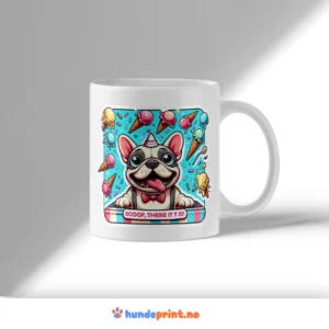 Kaffekrus med premium design - fransk bulldog - 33