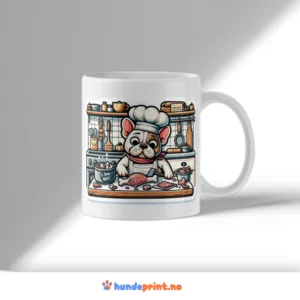Kaffekrus med premium design - fransk bulldog - 40