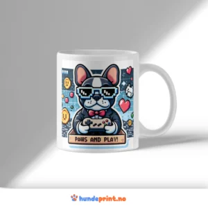 Kaffekrus med premium design - fransk bulldog - 42