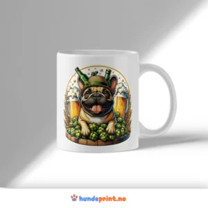 Kaffekrus med premium design - fransk bulldog - 46