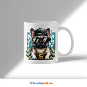 Kaffekrus med premium design - fransk bulldog - 68