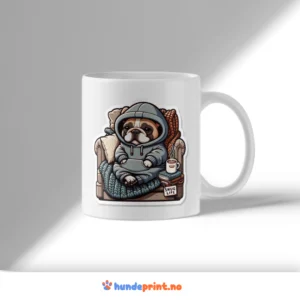 Kaffekrus med premium design - fransk bulldog - 74