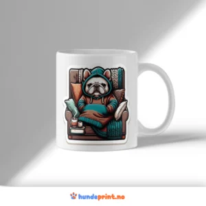 Kaffekrus med premium design - fransk bulldog - 75