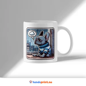 Kaffekrus med premium design - fransk bulldog - 81