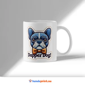Kaffekrus med premium grafikk – fransk bulldog – Dapper dog