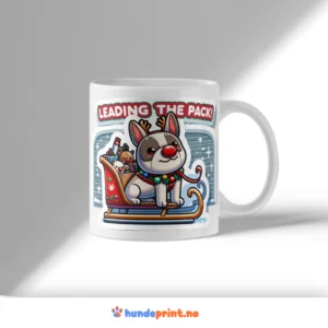 Kaffekrus med premium juledesign - fransk bulldog - 14