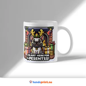 Kaffekrus med premium juledesign - fransk bulldog - 20