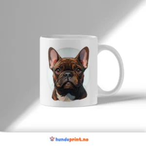 Kaffekrus med bilde - fransk bulldog #4