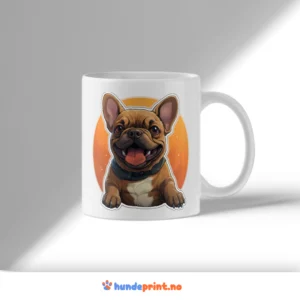 Kaffekrus med bilde - fransk bulldog #15
