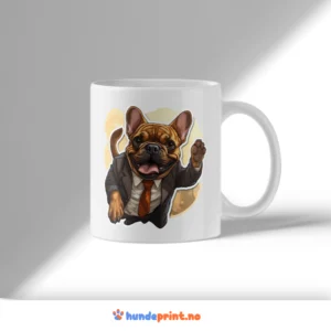 Kaffekrus med bilde - fransk bulldog #17